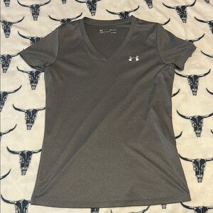 Under Armour Women's V-Neck Top - Gray